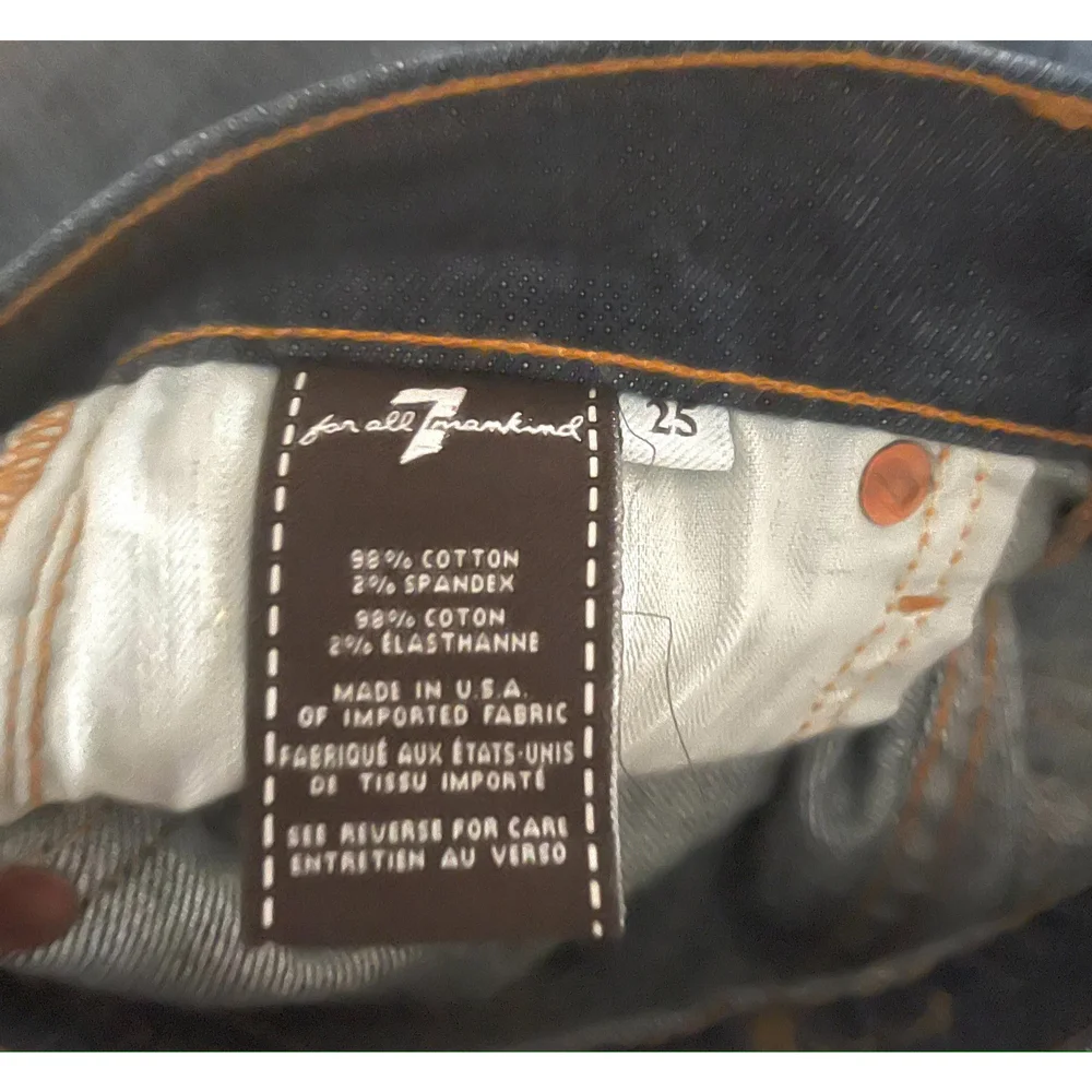 7 For All Mankind Roxanne Ankle Jeans Sz: 25